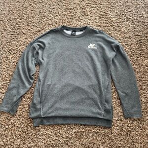 Nike woman’s Charcoal Crewneck Sweater